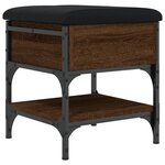 vidaXL Banc à chaussures chêne marron 42x42x45 cm bois d'ingénierie