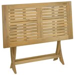 vidaXL Table pliable de jardin 110x55x75 cm bois d'acacia solide