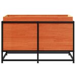 vidaXL Jardinière cire marron 80x40x50 cm bois de pin massif
