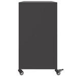 vidaXL Buffet noir 100 5x39x72 cm acier