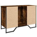vidaXL Armoire lavabo de salle de bain chêne fumé 91x35x60 cm