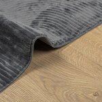 vidaXL Tapis IZA poils courts style scandinave anthracite 140x200 cm