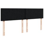 vidaXL Lit ottoman avec matelas et LED noir 140x200 cm tissu