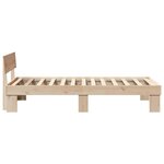 vidaXL Cadre de lit Marron 75 x 190 cm Bois massif en pin