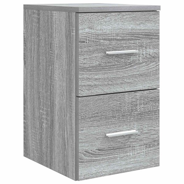 vidaXL Meuble de Salle de Bain In-between Sonoma gris 30 x 35 x 50 cm