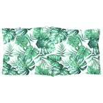 vidaXL Coussins de chaise à dossier bas lot de 2 modèle de feuille