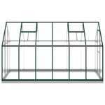 vidaXL Serre avec cadre de base vert 334x169x202 cm aluminium