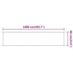 vidaXL Auvent vertical Blanc 60x1000 cm Tissu oxford
