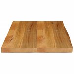 vidaXL Dessus de table à bord vivant 70x60x2 5 cm bois massif manguier