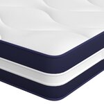 vidaXL Matelas à ressorts ensachés dureté moyenne 100x200 cm