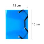 Chemise PP 3rab+élas.12X16 CRYSTAL COLOURS EXACOMPTA