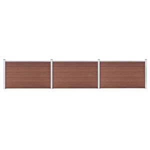 vidaXL Clôture de jardin WPC 526x106 cm Marron