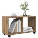 vidaXL Armoire à roulettes chêne artisanal bois d'ingénierie