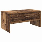 vidaXL Table basse Bois ancien 102 x 50 5 x 46 5 cm Bois d'ingénierie