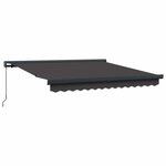 vidaXL Auvent Rétractable Anthracite 300 x 250 cm Tissu  Métal