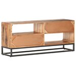 vidaXL Meuble TV 120x30x50 cm Bois d'acacia brut