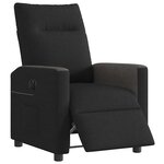 vidaXL Fauteuil inclinable électrique Noir Tissu