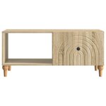 vidaXL Table basse Chêne Sonoma 90 x 50 x 40 cm Bois d'ingénierie