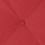 vidaXL Coussin de Dos Rouge 100 x 19 x 50 cm tissu
