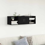 vidaXL Étagère Murale Chêne noir 140 x 41 x 75 cm Bois d'ingénierie