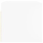 vidaXL Armoires murales avec portes en verre 2 Pièces blanc 68 5x37x35 cm