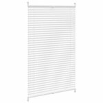 vidaXL Store plissé 90x125 cm Blanc