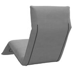 vidaXL Chaise longue pliante gris 175x54x8 5 cm tissu oxford