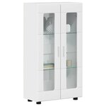 vidaXL Buffet Blanc brillant 55 5 x 29 x 100 cm Bois d'ingénierie