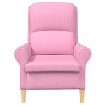 vidaXL Fauteuil rose 52 cm en tissu