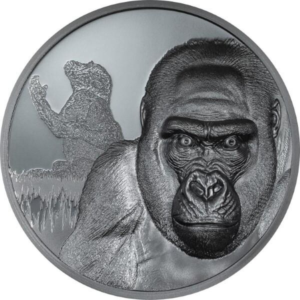 Pièce de monnaie en Argent 2000 Francs g 62.2 (2 oz) Millésime 2024 Growing Up GORILLA