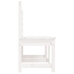vidaXL Banc de jardin blanc 157 5 cm bois massif de pin