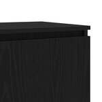 vidaXL Meuble TV Noir 140 x 38.5 x 36 cm Bois d'ingénierie