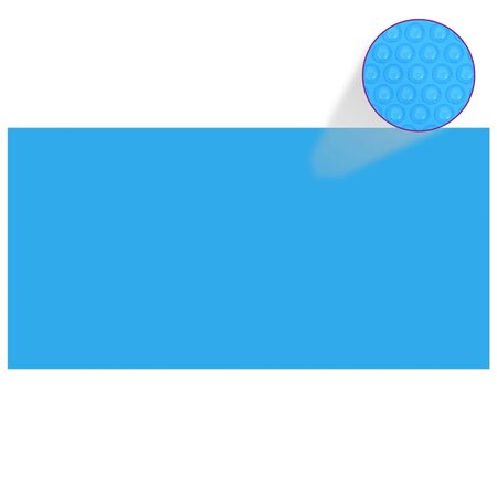 vidaXL Couverture de piscine Bleu 975 x 488 cm PE
