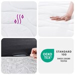 vidaXL Matelas à ressorts bonnell moyen 90x190 cm