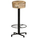 vidaXL Tabourets de bar lot de 2 76 cm bois de manguier massif