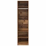 vidaXL Armoire avec étagère Bois ancien Bois d'ingénierie