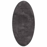 vidaXL Tapis de surface HUARTE Anthracite 100 x 200 cm 100  Polyester