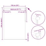 vidaXL Store enrouleur occultant café 150x230 cm largeur du tissu