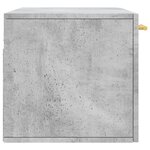 vidaXL Armoire murale gris béton 80x36 5x35 cm bois d'ingénierie