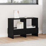 vidaXL Étagère à magazines Chêne noir 68 5 x 30 x 45 cm