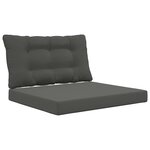 vidaXL Coussin de canapé d'extérieur Polyester Anthracite 80 x 68 5 cm