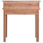 vidaXL Bureau d'écriture et tiroirs 90x50x101 cm bois massif d'acajou