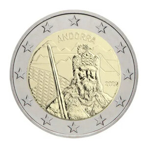 2 euros commémorative Andorre 2022 - Légende de Charlemagne.