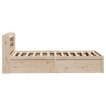 vidaXL Cadre de lit et tête de lit 100x200 cm bois de pin massif