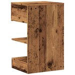 vidaXL Tables de chevet 2 Pièces vieux bois 40x35x65 cm bois d’ingénierie