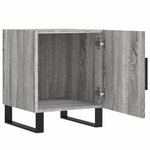 vidaXL Table de chevet sonoma gris 40x40x50 cm bois d'ingénierie
