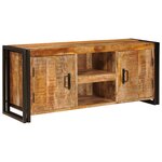 vidaXL Meuble TV Marron 120 x 30 x 50 cm Bois de mangue massif brut