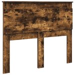 vidaXL Tête de lit Chêne fumé 135 cm Bois d'ingénierie