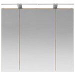 vidaXL Armoire Miroir de Salle de Bain Chêne artisan 80 x 14.5 x 70 cm