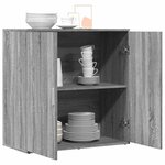 vidaXL Buffet sonoma gris 79x38x80 cm bois d'ingénierie